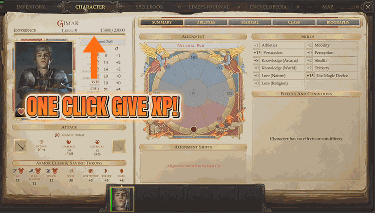 Pathfinder: Kingmaker — Fast Learner (XP Boost) (screenshot 2)